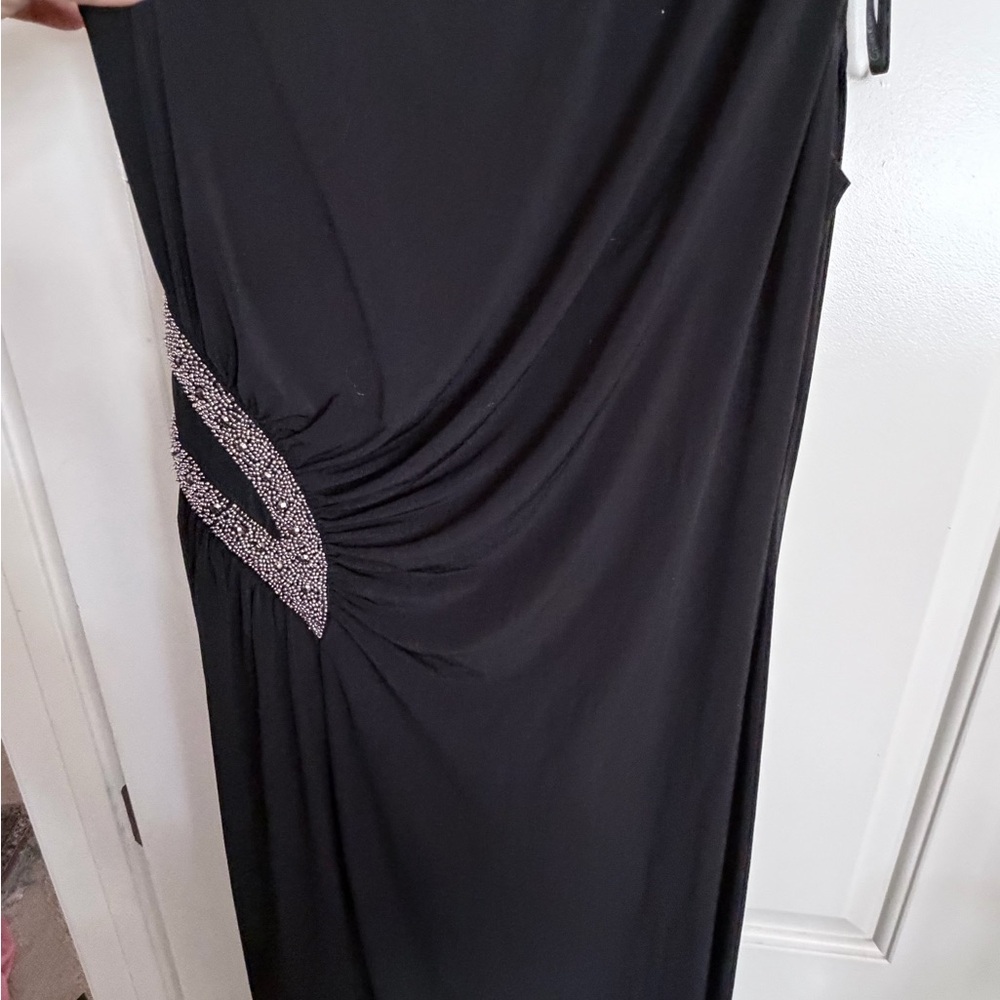 Calvin Klein Black Dress with Silver Accents